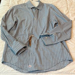 Vineyard Vines Performance.  Blue checkered button up.  Seldom worn.